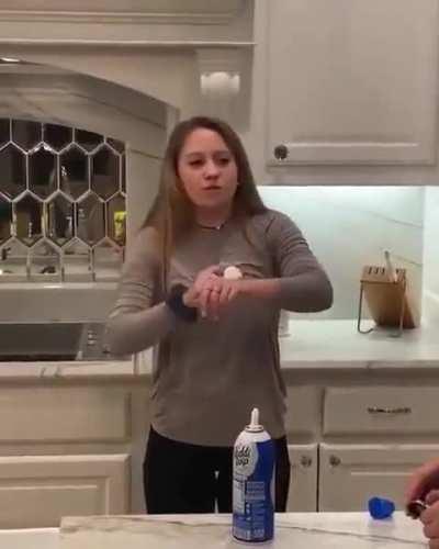 to eat some nice whipped cream