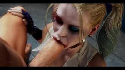 Harley Quinn Blowjob (Hollownsfw) [DC]