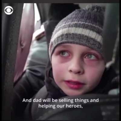 No child should have to worry about their parents dying in a senseless war