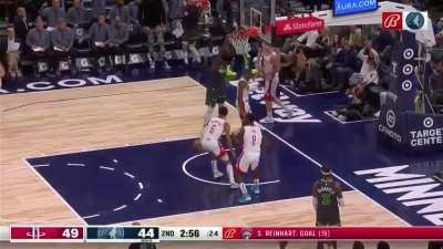 [Highlight] Anthony Edwards slams it with authority on Sengun