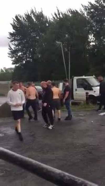 U.K. pikeys having a ‘fair fight’ in doncaster