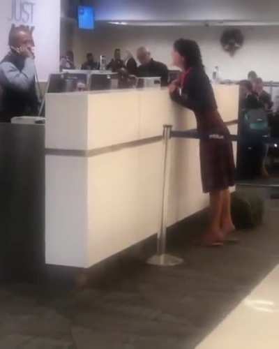 Another drunk Karen flipping out at the airport