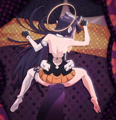 Ninomae getting fucked by her tentacles