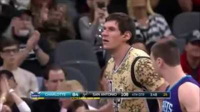 Realizing you're about to be guarded by a 7'4