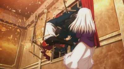 Arcueid yeets Shirou