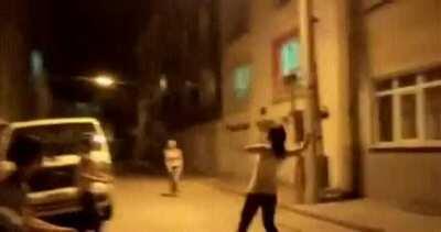 What could go wrong playing volleyball on the street