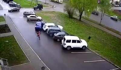 Three kids take a car for a joyride and crash.
