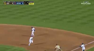 [Highlight] [Highlight] Trent Grisham makes an incredible running catch in deep right-center field to rob Mark Canha of extra bases.