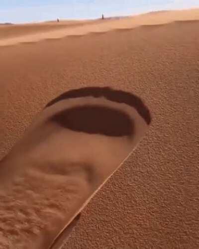 Sand in some parts of the Sahara is so fine it behaves like a liquid