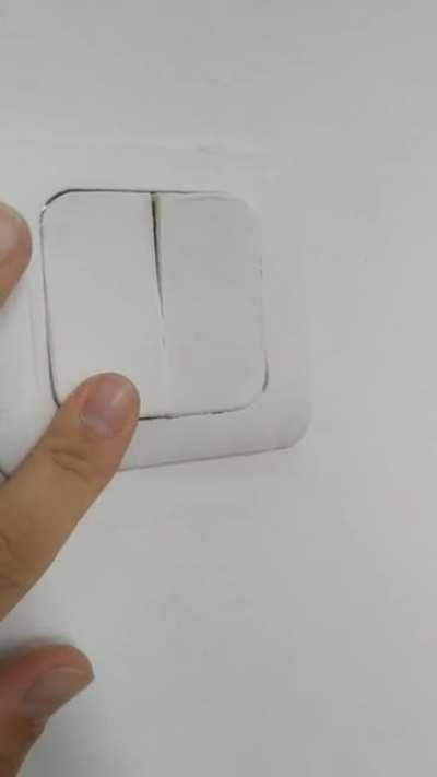 Some painters at school thought painting over light switches was a good idea!