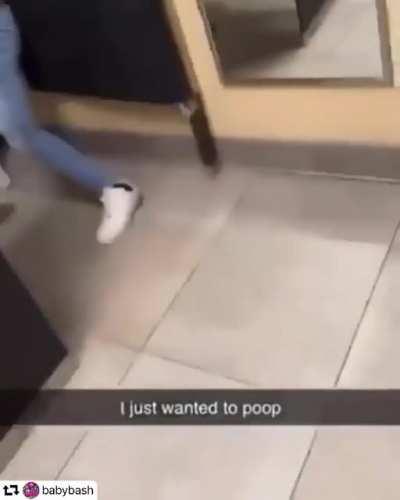 Just a casual bathroom brawl