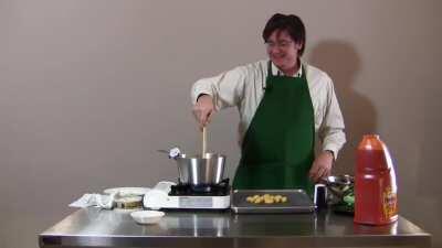 WCGW deep frying gnocchi