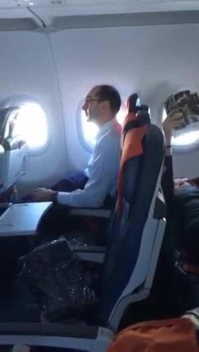 I know a flight can be boring but come on man (possibly NSFW)