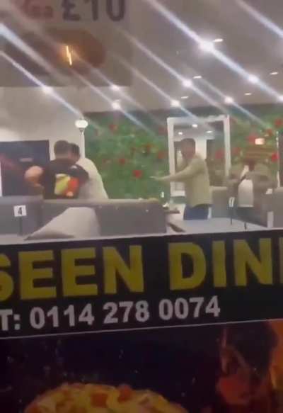 In Sheffield, a group of Indians saw beef dishes on the menu at Abbasin restaurant, lost their temper, and tried to destroy the place. The owner fought back, and they fled.