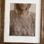 Wall art coming to life.. grandma sweater, tatas, milk and fuck you too