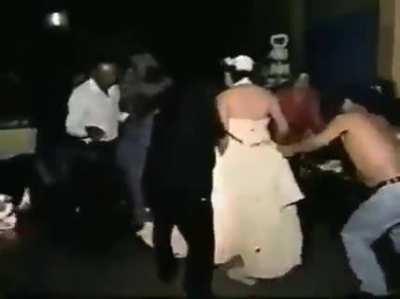 WCGW carrying flaming drinks