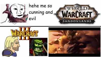 Shadowlands vs W3 lore meme