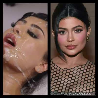 Kylie Jenner taking a load