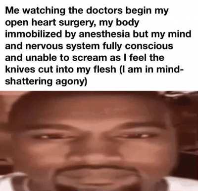 Anesthesia doesn't work the same on all people...