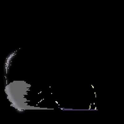[OC] Pixel fighting Animation with shadow art. ( ͡° ͜ʖ ͡° )