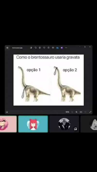 E se o brontossauro usasse gravata?