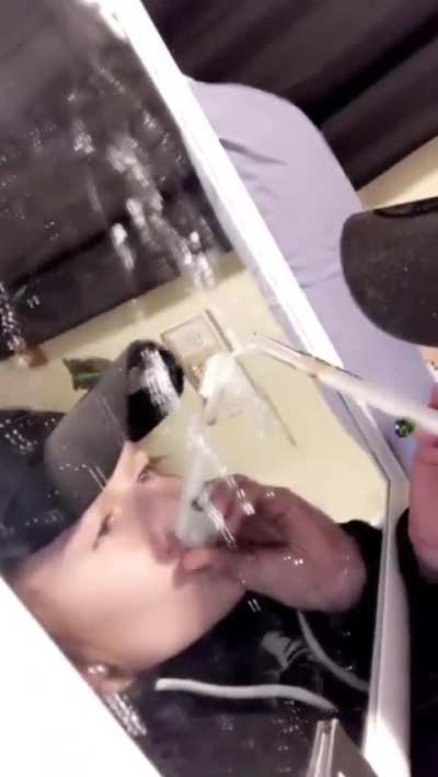 Young fella needs to lay off it