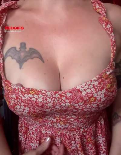 It's hard to fit them into my dress