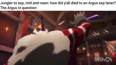 Weakest Argus Main vs strongest enemy ganker