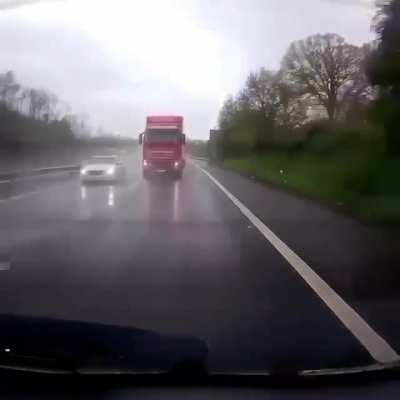 There's no way he's gonna see that car.