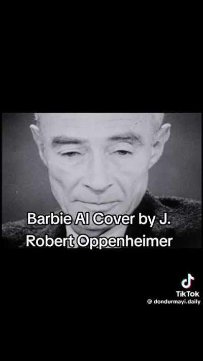 Oppenheimer sings Barbie Girl