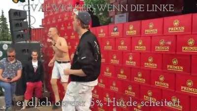 Ich hoffe das wird bald passieren, alleine schon weil sie SARAH WAGENKNECHT so fies abserviert haben verdienen die es. Vielleicht ja schon diese BTW...