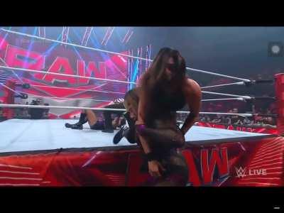 Nia Jax carries Raquel Rodriguez
