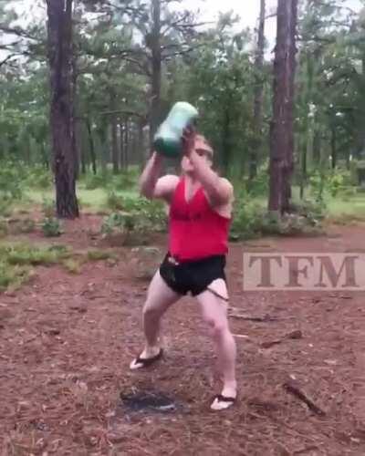 Big boy with a big beer