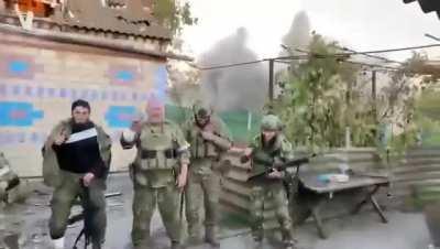 Kadyrovite soldiers nearly killed by artillery shell while making TikTok video