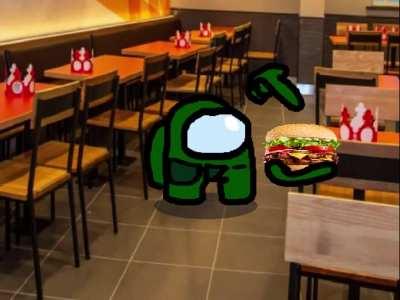 Green *tries* to sing the whopper theme.