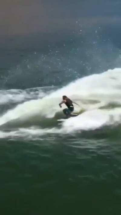 Coolest way to get on a boat