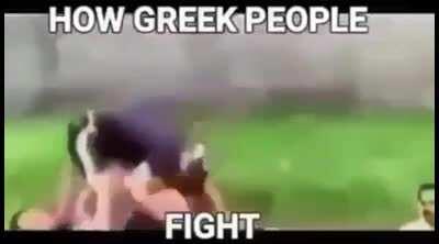 greek fight haha and erdogan is watching