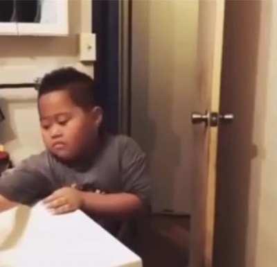 To prank your child with Nutella