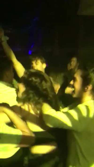 Old house song(?) in a club in Prague - sorry for it being so short. Take my $3 if you get it right though!