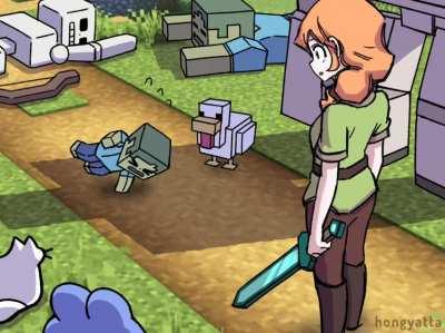 Minecraft Zombie Break Dance.