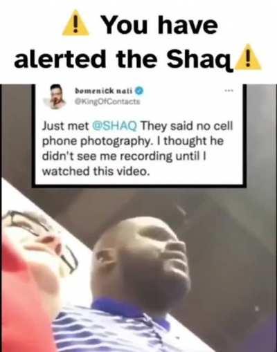 He has been alerted.