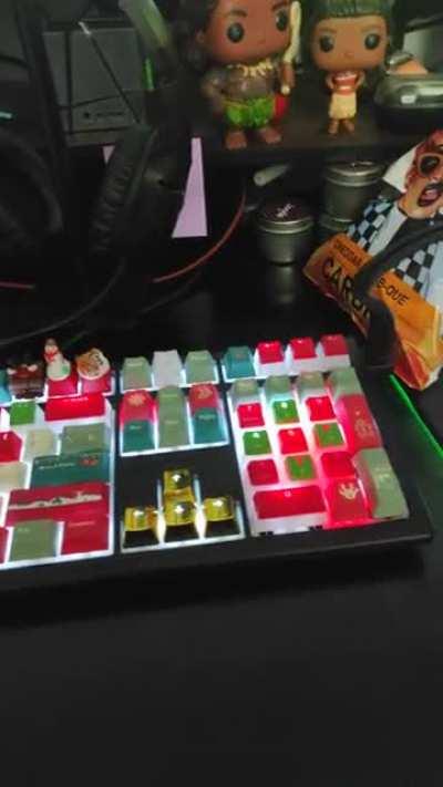 Haven't decorated my house, but my keyboard is looking festive!