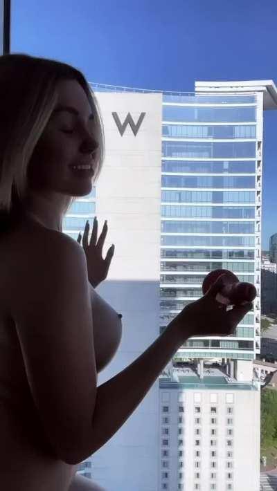 This was so embarrassing but it made me really horny doing it :P