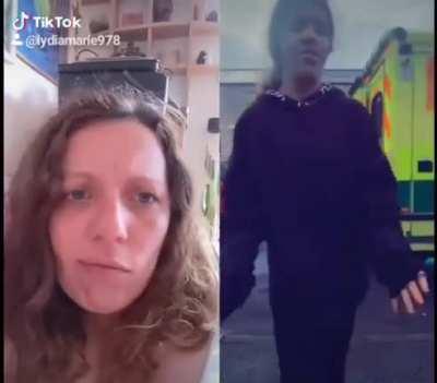 My little sister doing a TikTok, was a complete coincidence but oh my days..