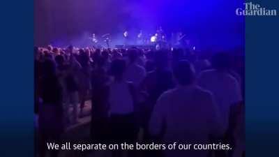 To tell a crowd of Georgians that Russians are their 