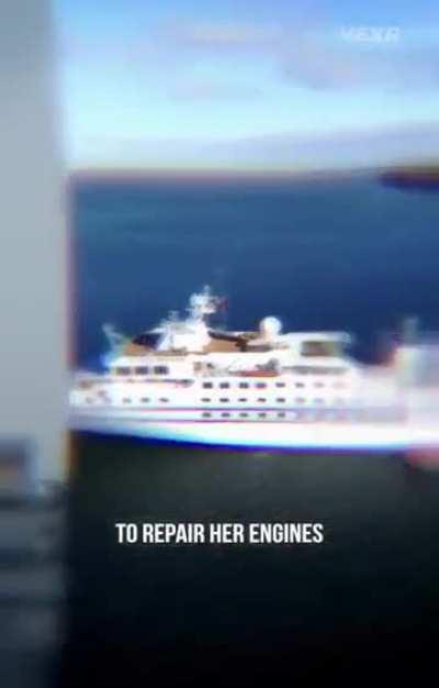 to intimidate a German cruise ship