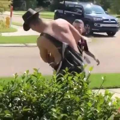 Big brother dresses up in different costumes every day at his brothers school bus stop