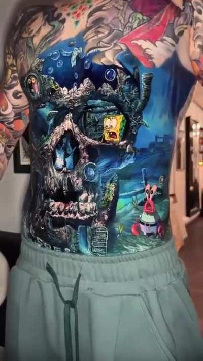 Amazing colorful full back tattoo！！！ Done by @audeladureeltattoobysandry