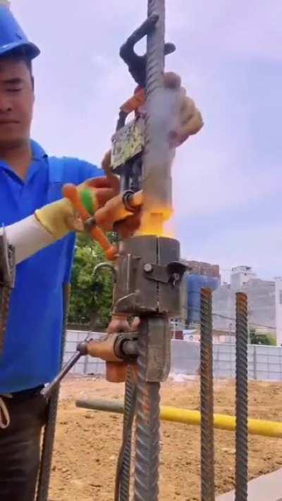 Fusing rods together without a welding torch