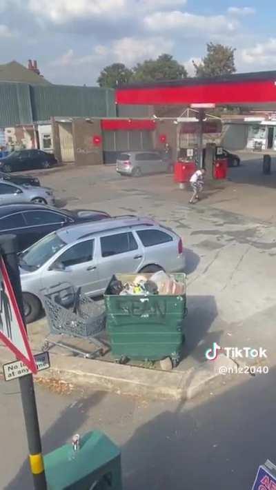 Out of control bully breed wreaking havoc today in Birmingham, UK 